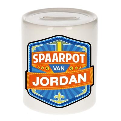 Kinder spaarpot met naam - Jordan - keramiek - met dop - wit - Sparen - Spaargeld van Jordan Kinder spaarpot met naam - Jordan - keramiek - met dop - wit - Sparen - Spaargeld van Jordan