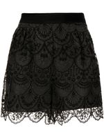 SHIATZY CHEN short Art-Deco en dentelle - Noir - thumbnail