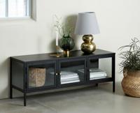 Tv-meubel Carmel Zwart W132 cm - Giga Living - thumbnail