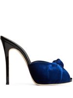 Giuseppe Zanotti sandales Bridget 120 mm à détail noué - Bleu