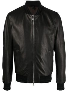 Tagliatore veste bomber en cuir - Noir