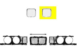 GRILLLIJST CHROOM LINKS (niet voor V8) 0635517