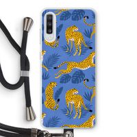 Luipaard: Samsung Galaxy A70 Transparant Hoesje met koord