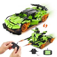 VEVOR STEM Bouwspeelgoed Kinderen 2 in 1 App & Afstandsbediening Auto/Robot 461 STUKS