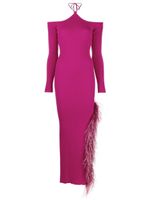 Giuseppe Di Morabito robe mi-longue à col noué - Rose