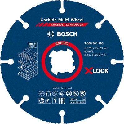 Expert X-LOCK Carbide MultiWheel doorslijpschijf, Ø 125mm Doorslijpschijf