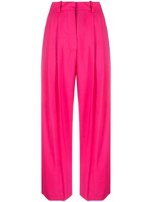 Alysi pantalon droit à détails plissés - Rose