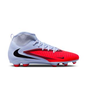 Nike Phantom 6 High Club Gras / Kunstgras Voetbalschoenen (MG) Lichtblauw Felrood Zwart