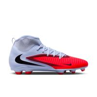 Nike Phantom 6 High Club Gras / Kunstgras Voetbalschoenen (MG) Lichtblauw Felrood Zwart