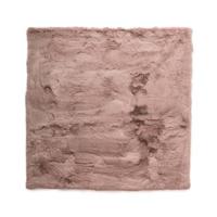 Tapeso Fluffy vloerkleed vierkant - Comfy Deluxe roze - 160x160 cm