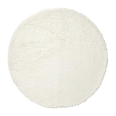 Vloerkleed fluffy rond - wit - ø120 cm