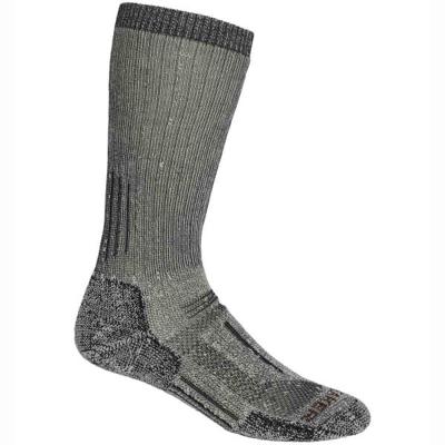 Icebreaker Mountaineer Mid Calf Wandelsok Jet Hthr/Espresso S