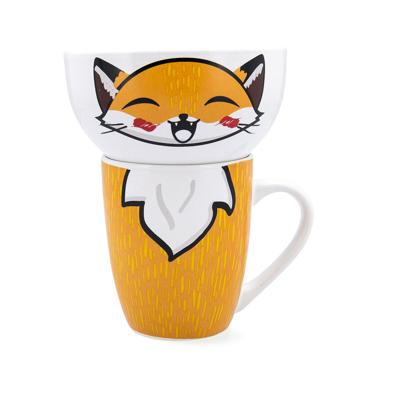 Mokkenset Quid Zoo Multicolour Keramisch Fox