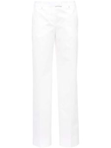 Miu Miu pantalon à coupe droite - Blanc