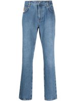 Moschino jean skinny à imprimé Leo Teddy - Bleu