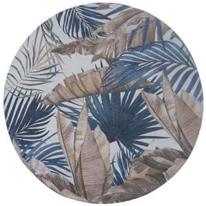 Veer Carpets - Vloerkleed Palm Blue Rond ø120 cm