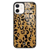 iPhone 12 glazen hardcase - Jungle wildcat