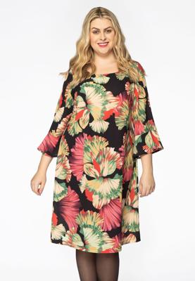Yoek Jurk ruches CASSIS | Rood | Maat 46/48