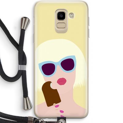 Ice cream: Samsung Galaxy J6 (2018) Transparant Hoesje met koord