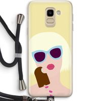 Ice cream: Samsung Galaxy J6 (2018) Transparant Hoesje met koord
