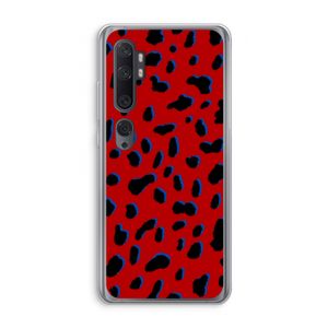 Red Leopard: Xiaomi Mi Note 10 Transparant Hoesje