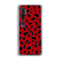 Red Leopard: Xiaomi Mi Note 10 Transparant Hoesje