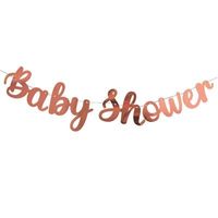 Letterslinger Baby Shower Rosé goud (3,6m)