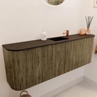 Toiletmeubel Mondiaz Joya | 123.2 cm | Meubelkleur Dusk | Faye wastafel Urban Midden | 1 kraangat