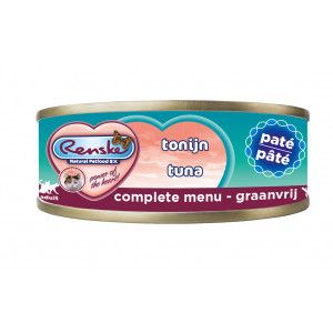 Renske Graanvrij paté tonijn hypoallergeen natvoer kat (blik) 2 trays (48 x 70 g)
