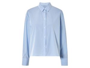 esmara Dames blouse (blauw/wit/gestreept, XS (32/34))