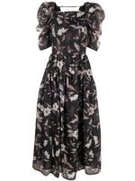 Ulla Johnson robe Talia longue à détail de laçage - Noir