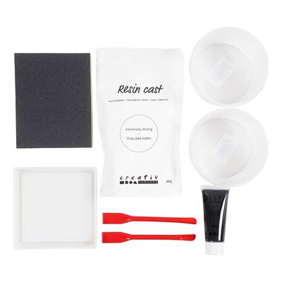 Creativ Company Hobbyset hars gieten dienblad met terrazo