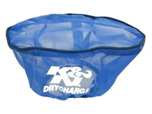 K&N sportfilter hoes 114mm x 178mm ovaal conisch, blauw (22-2015PL) 222020PL