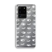 Eye pattern #3: Samsung Galaxy S20 Ultra Transparant Hoesje