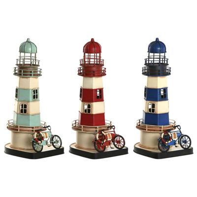 Decoratieve figuren Home ESPRIT Blauw Rood Crème Hemelsblauw 13 x 13 x 32 cm (3 Stuks)