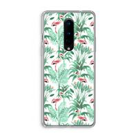 Flamingo bladeren: OnePlus 8 Transparant Hoesje