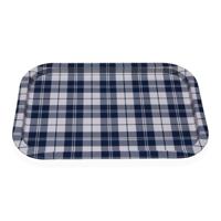 Dienblad Versa Vichy Blauw Metaal 23 X 1,5 X 34 CM