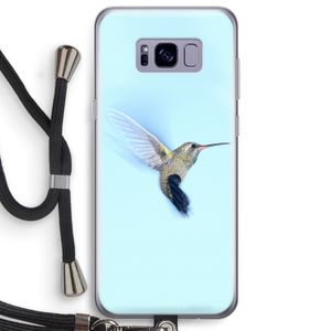 Kolibri: Samsung Galaxy S8 Plus Transparant Hoesje met koord