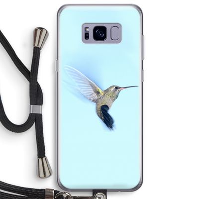 Kolibri: Samsung Galaxy S8 Plus Transparant Hoesje met koord