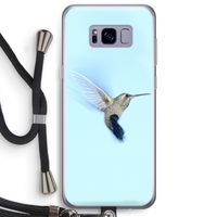 Kolibri: Samsung Galaxy S8 Plus Transparant Hoesje met koord
