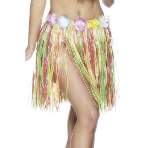 Hawaii thema carnaval verkleed rokje 45 cm voor volwassenen