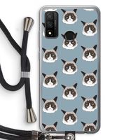 It's a Purrr Case: Huawei P Smart (2020) Transparant Hoesje met koord