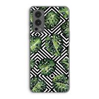 Geometrische jungle: OnePlus Nord 2 5G Transparant Hoesje Geometrische jungle: OnePlus Nord 2 5G Transparant Hoesje