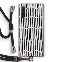 Moroccan stripes: Samsung Galaxy Note 10 Transparant Hoesje met koord