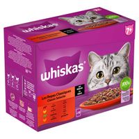 Whiskas 7+ Classic Selectie in saus multipack (12 x 85 g) 4 verpakkingen (48 x 85 g) - thumbnail