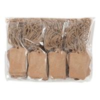 Creativ Company Labels lichtbruin 25x40mm, 100st.