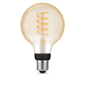 Philips Lighting Hue LED-lamp 871951430148100 Energielabel: G (A - G) Hue White Ambiance E27 Einzelpack Globe G93 Filament 300lm E27 7 W Warmwit tot koudwit