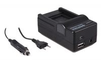 4in1 Charger Panasonic Battery CGA-S008 BCE10E Lumix DMC-FX3 - thumbnail