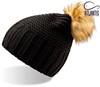 Atlantis AT769 Monte Bianco Beanie - Black/Beige - One Size