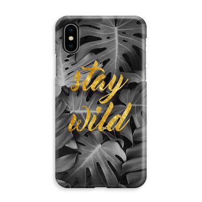 Stay wild: iPhone XS Max Volledig Geprint Hoesje